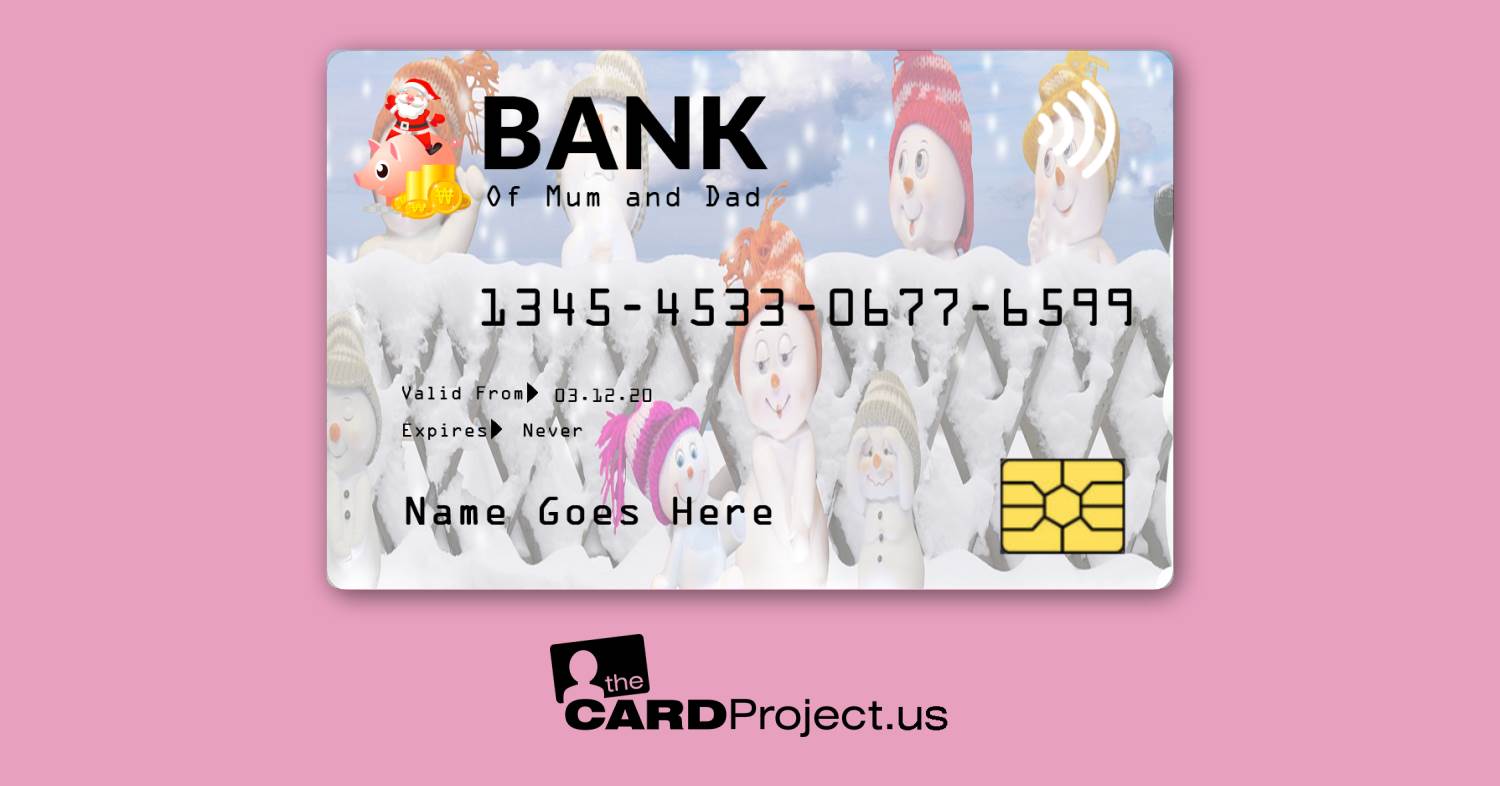 Snowmen Toy Credit Card